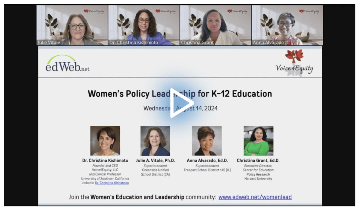 View the Voice4Equity webinar on edWeb!